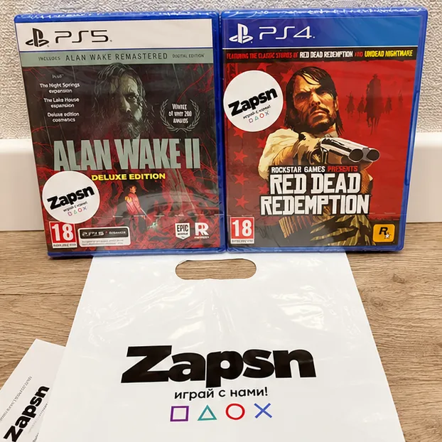 Игры и фирменный пакет Zapsn
